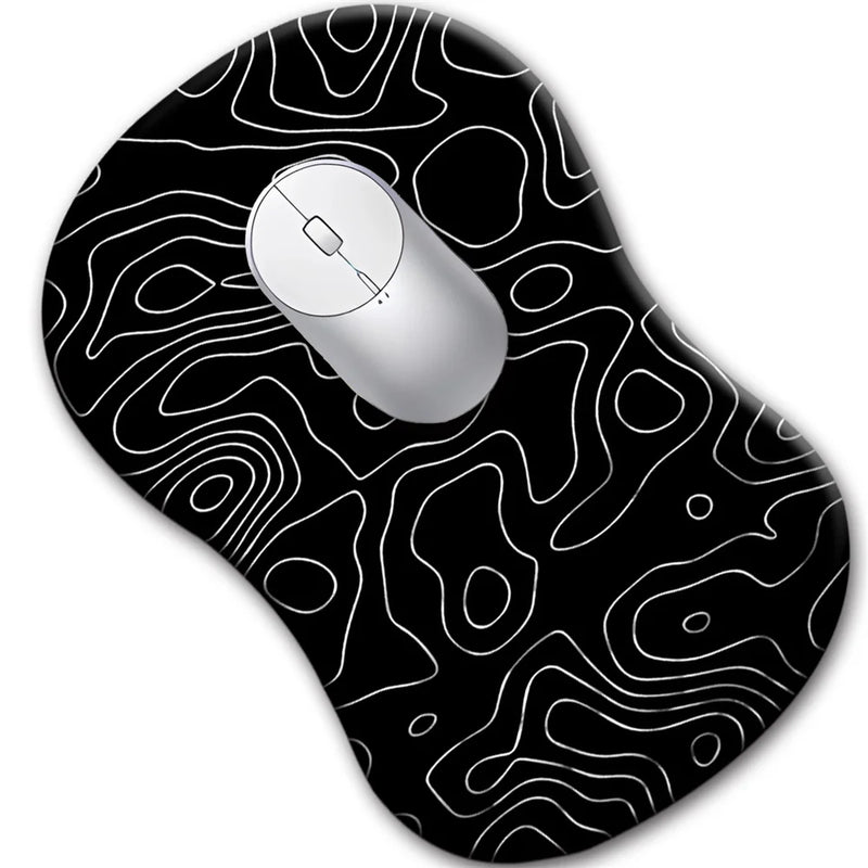 Conforto proteger descanso de pulso mouse pad esponja macia mouse pad jogo de computador conveniente mouse pad preto tapete de mesa acessórios jogos