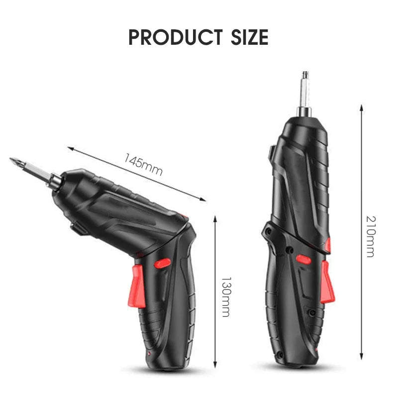 Kit de chave de fenda elétrica sem fio, 2/47 peças, 3.6v, bateria de lítio recarregável, kit de broca, ferramentas elétricas domésticas dobráveis